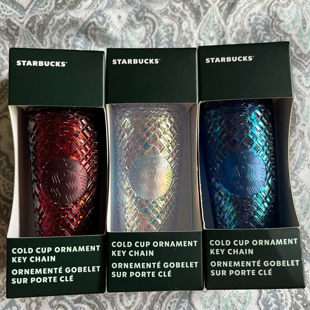 Starbucks jeweled keychains
